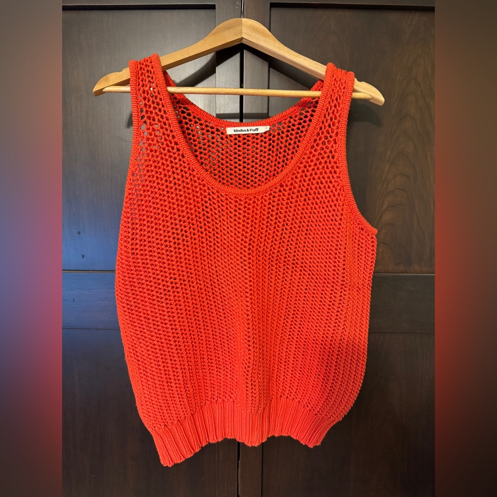 Misha & Puff Net Tank in Persimmon